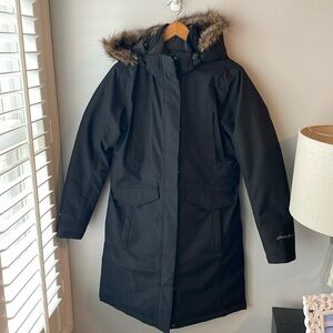 Eddie Bauer Winter Waterproof Black Down Coat